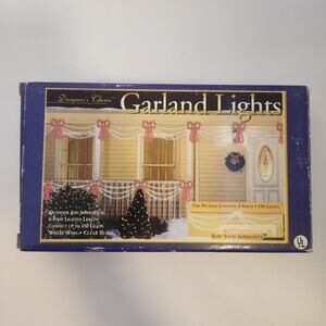 Vintage Designer's Choice Garland Lights 2 swags 150 lights